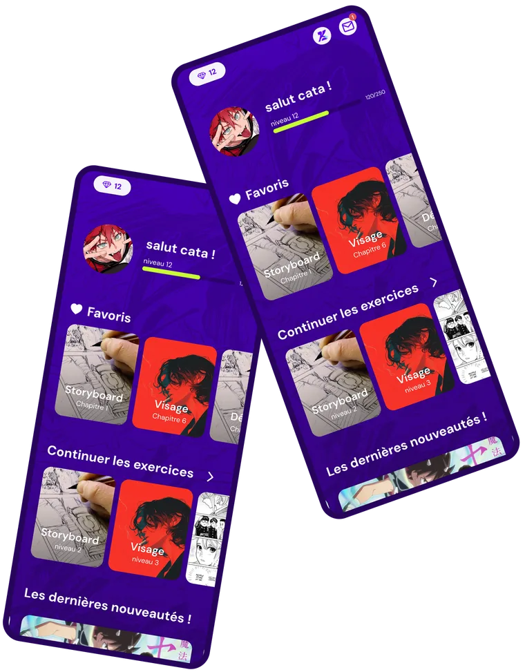 Aperçu de l'application Keiko sur mobile